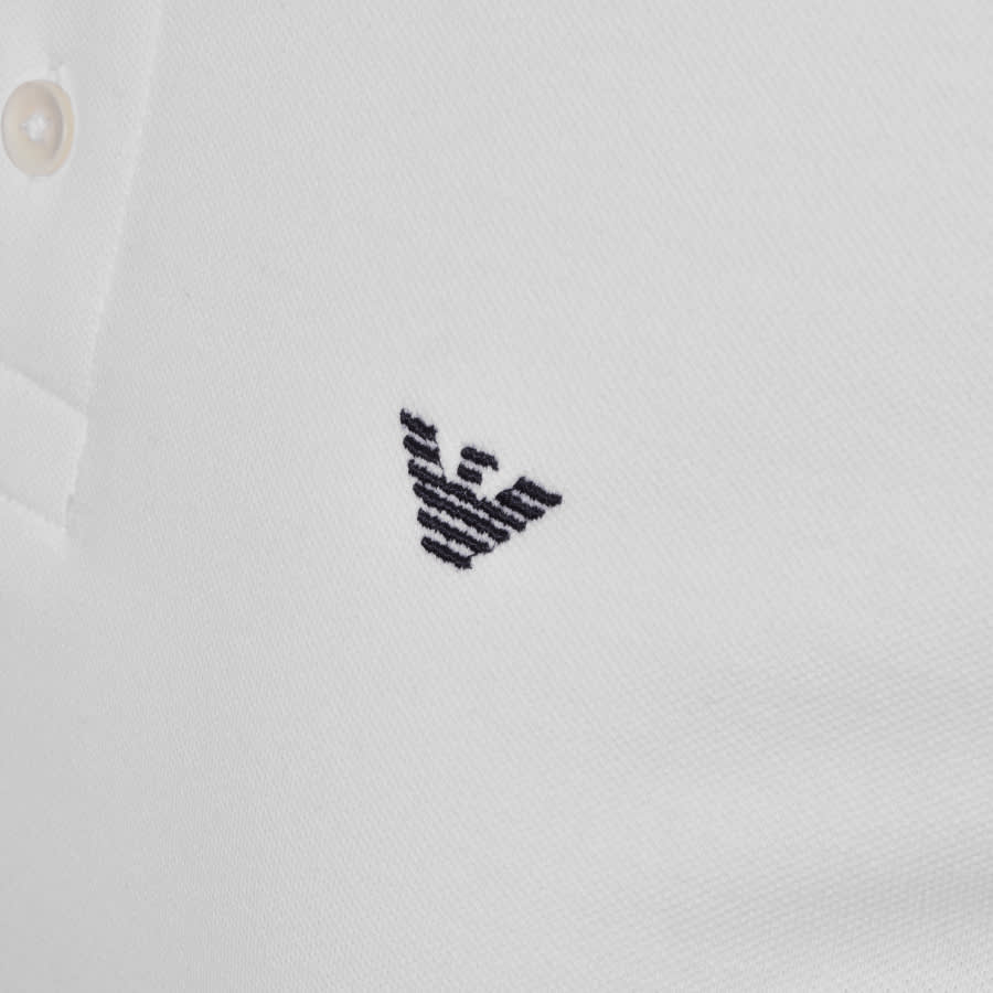 Alternative Image for ProductEmporio Armani Short Sleeved Polo T Shirt White3